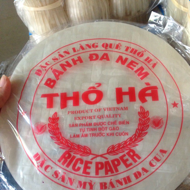 Bánh đa nem Thổ Hà mềm dẻo dễ gói trắng thơm mùi gạo - Combo 05 thếp | TTOstores
