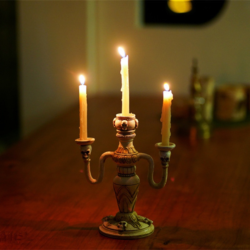 Giá Đỡ Nến Hình Đầu Lâu Độc Đáo Trang Trí Tiệc Cưới / Sinh Nhật