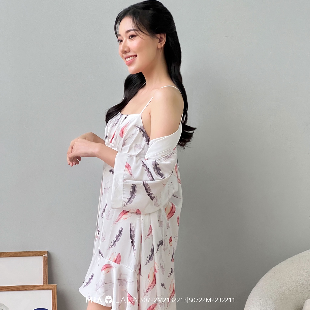 Áo choàng lụa họa tiết thiết kế MIALALA 2213 S0722M2132213