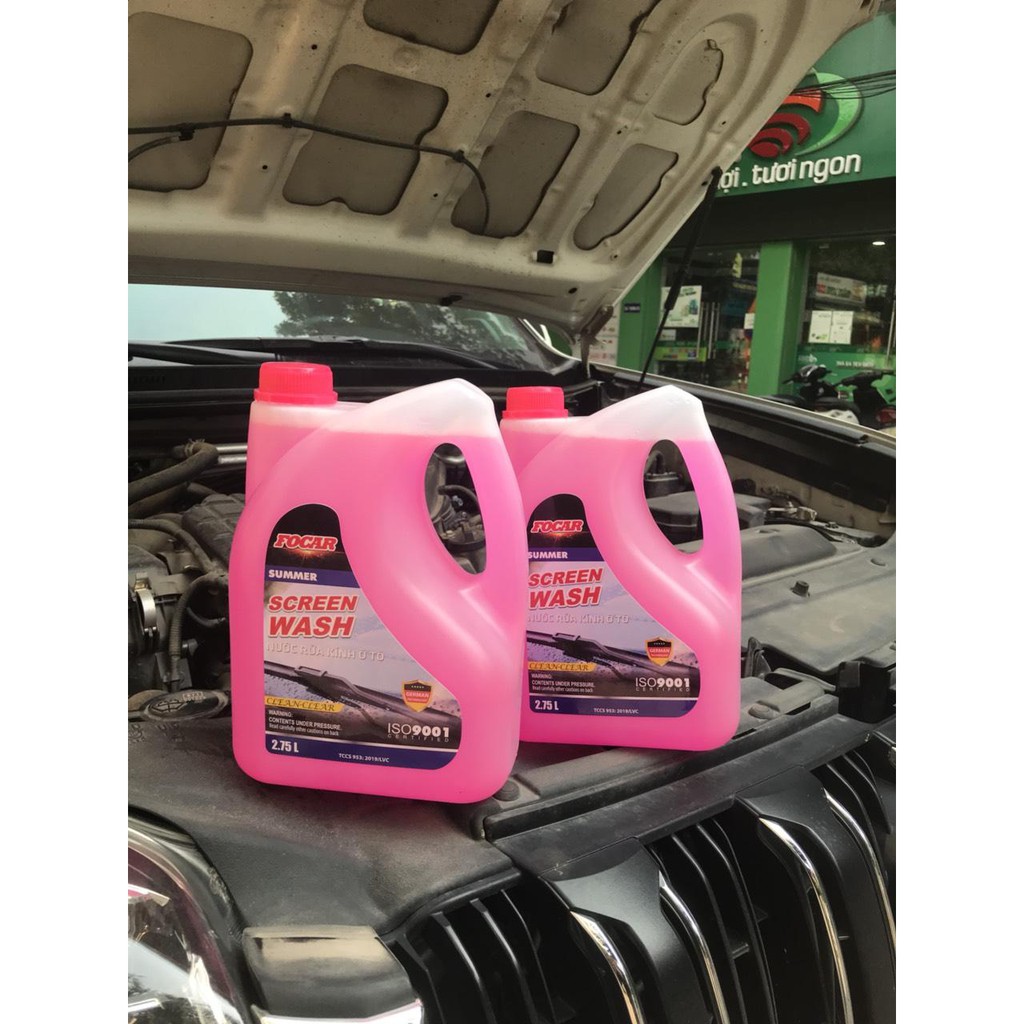 Nước rửa kính ô tô Summer- FOCAR Summer Screen Wash 2,75L- chống bám bụi trên kính xe hơi