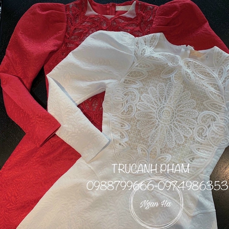 Đầm Nữ Phối Ren - Váy Xoè Dự Tiệc Cho Nữ Tay Dài | WebRaoVat - webraovat.net.vn