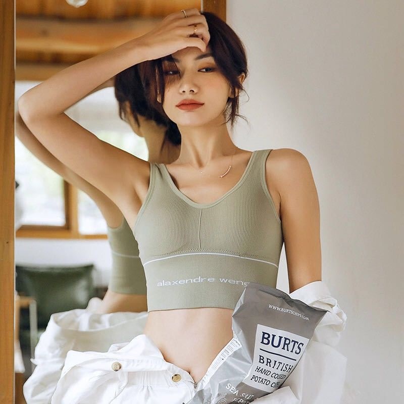 Áo Bra Tập Gym, Yogo thể thao dáng crotop có mút lót ngực [Hàng loại tốt]
