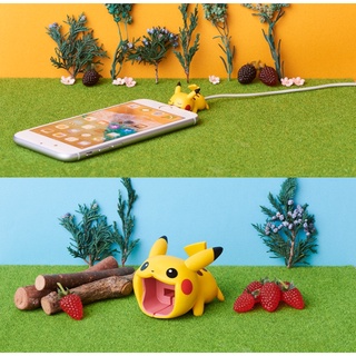 Bộ 2 bộ cáp cắn cắn cáp cổng lớn sạc cáp dữ liệu vỏ bảo vệ pikachu eevee phim hoạt hình chống mỏ vỏ bảo vệ