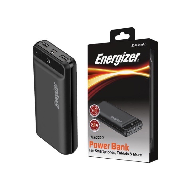 [New full box]- Sạc dự phòng chính hãng Energizer 20,000mAh - UE20009 màu đen bảo hành 6 tháng