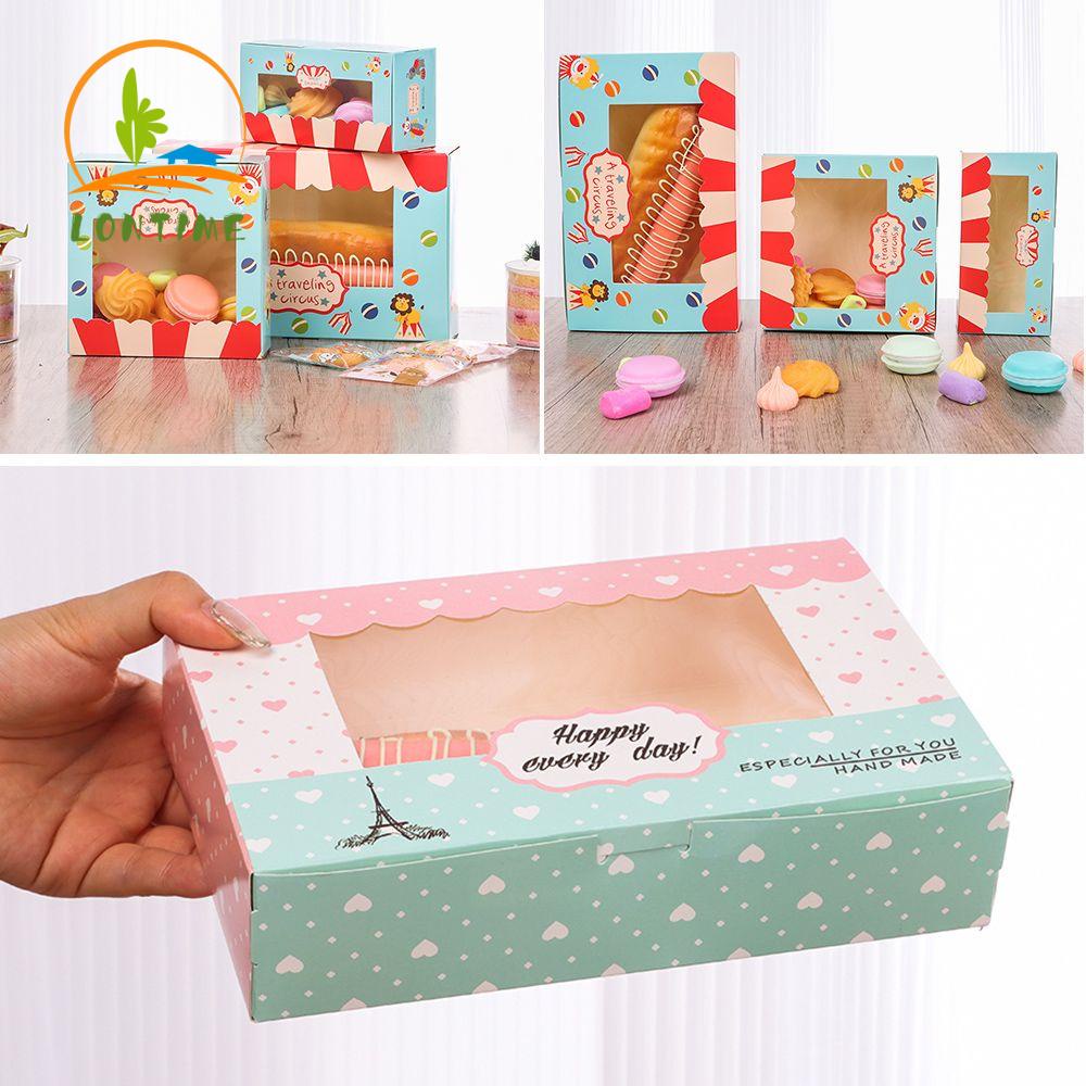 Set 10 hộp đựng bánh quy 2/4/6 ngăn màu trong suốt siêu bền chất lượng cao