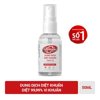 Dung dịch diệt khuẩn Lifebuoy Bảo vệ vượt trội 10 dạng xịt 50ml