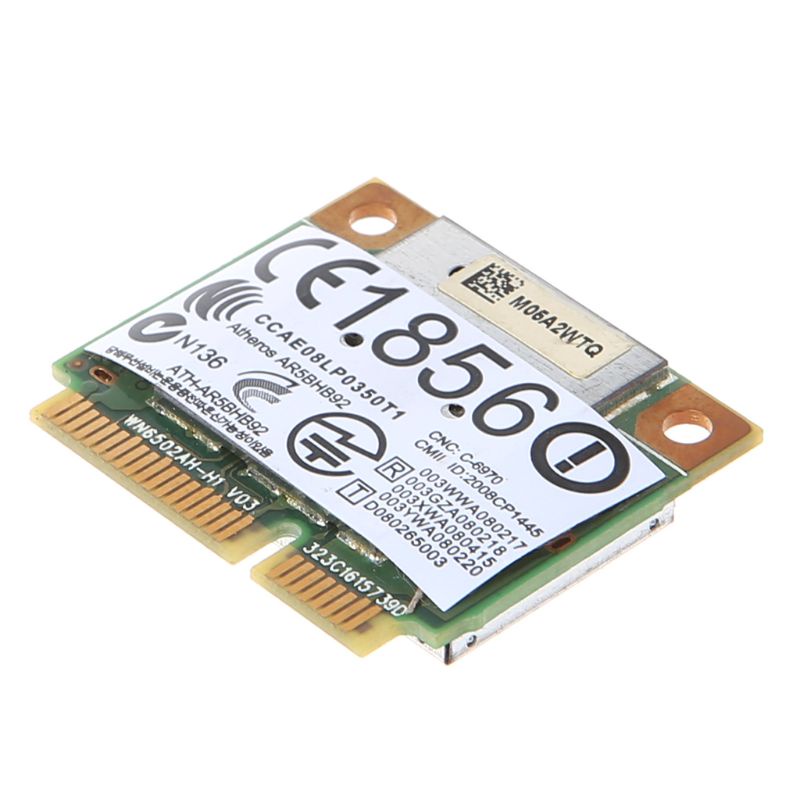 Thẻ Mạng Wifi Không Dây Hsv Atheros Ar9280 2.4ghz 5ghz Wlan Minipci-Express Ar5Bhb92 Cho Linux Hackintosh Win10