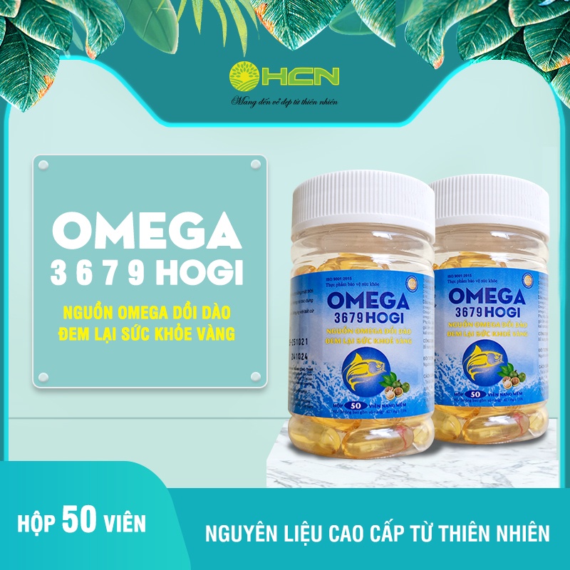 Viên uống Dầu cá Omega 3679 Hogi tốt cho da, tim mạch, trí não, giảm quá trình lão hóa, tăng cường thị lực