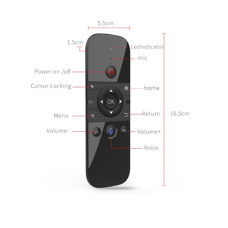 Điều Khiển Từ Xa 3 Trong 1 Cho Tv Thông Minh Android Tv Box / Mini Pc / Smart Tv