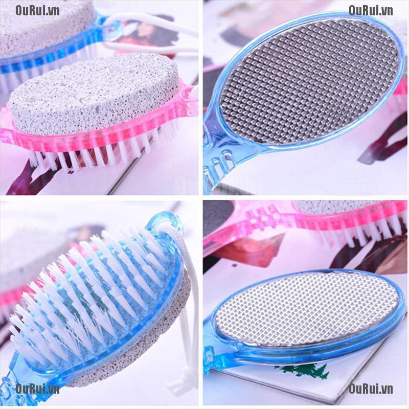 (Hàng Mới Về) Miếng Xốp Chà Chân 4 Trong 1