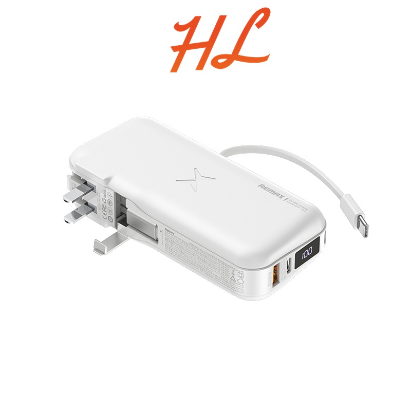 Pin Sạc Dự Phòng Remax RPP-252 9600mah - QC3.0, PD18W, PD30W - Nguồn Sạc 220V Trực Tiếp - BH 1 Năm - Hưng Long PC