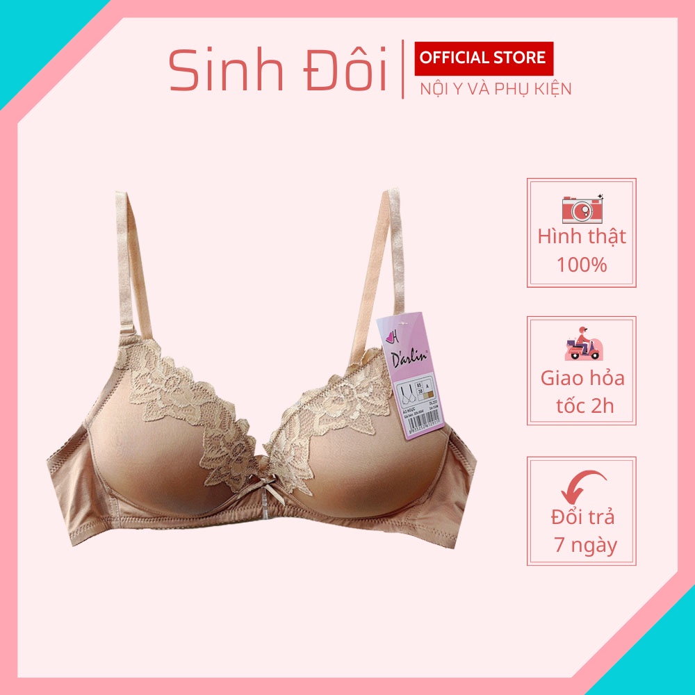 Áo ngực không gọng nữ nâng ngực mút mỏng DL220 nguyên ngực thoải mái mềm mịn size 34-36-38