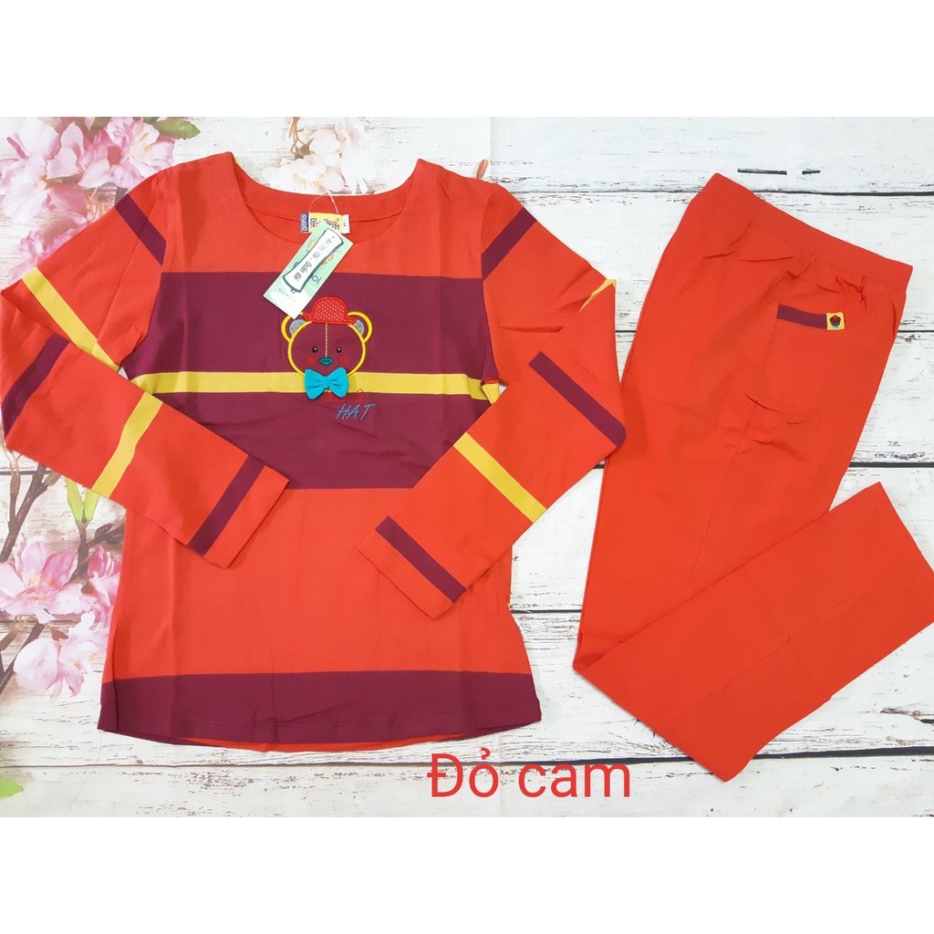 Thanh lý bộ mặc nhà Gia Hồi Gấu Đội mũ size M+L