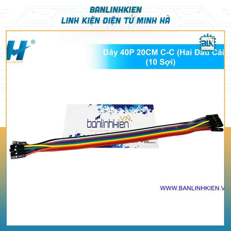 Combo 10 Sợi Dây Nhiều Màu 20CM Hai Đầu Cái