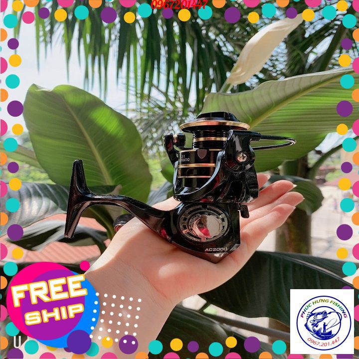 Máy Câu DEUKIO AC ⚡ Chính Hãng⚡ có size từ 3000 4000 5000 6000 7000 mẫu mới năm 2020 phù hơn câu lure , lance...