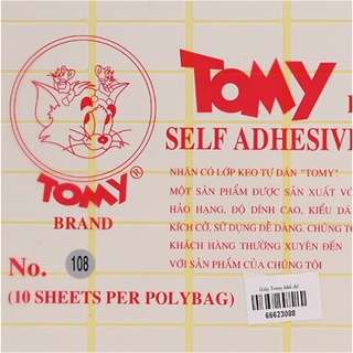 Nhãn dán decal tomy a5 xấp 10 tờ