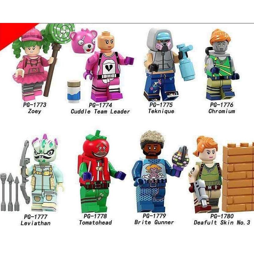 Đồ chơi mô hình nhân vật non lego mini figure - các nhân vật trong game Fortnite (PG1773 - 1780)