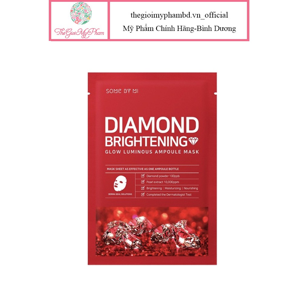 Mặt Nạ Dưỡng Trắng Da Some By Mi Diamond Brightening Mask Sheet 25g