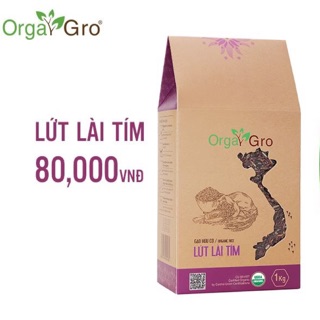 Gạo lứt lài tím hữu cơ Orgagro 1 kí