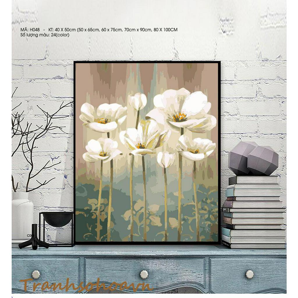 Tranh Sơn Dầu Số Hóa Bộ 3 Tranh Hoa Sen Nhiều Kích Thước Tranhsohoavn Mã  TB004