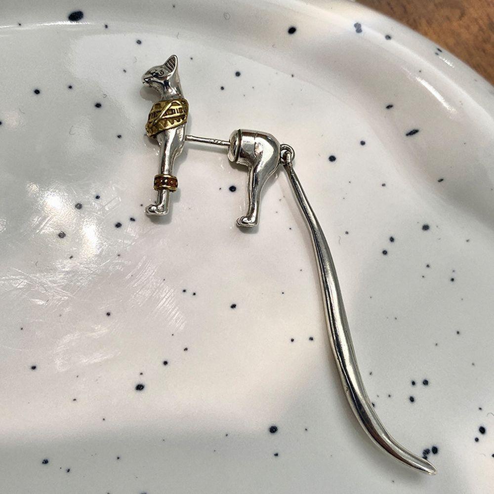 Khuyên Tai Hình Mèo Pharaoh Thời Trang Hàn Quốc Cổ Điển