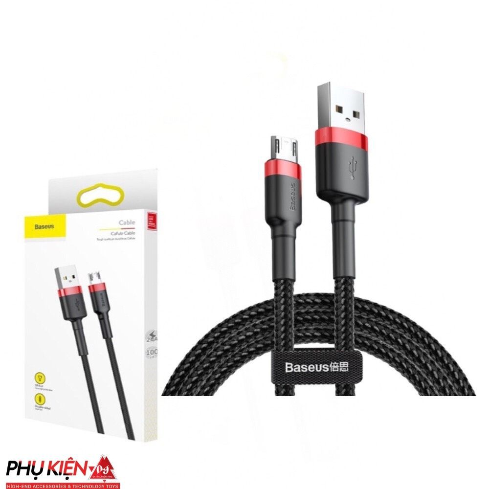 CÁP SẠC NHANH  BASEUS CAFULE CABLE MICRO USB 1M/2M SIÊU BÊN