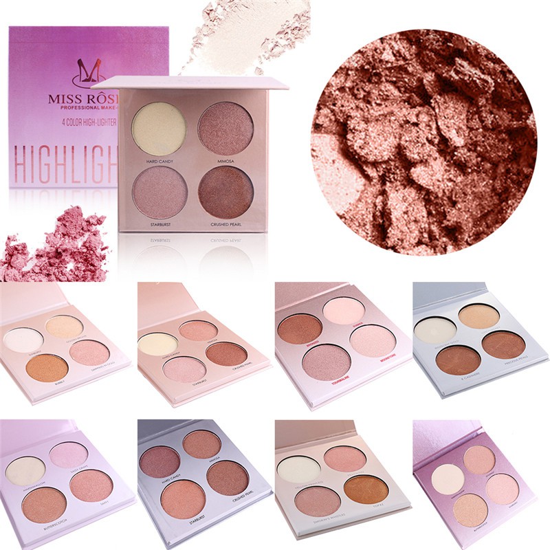 (Hàng Mới Về) Bảng Phấn Bắt Sáng Tạo Khối 4 Màu Cao Cấp | BigBuy360 - bigbuy360.vn