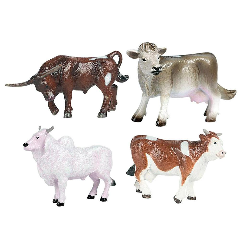 Set 4 Mô Hình Chú Bò Sữa Đáng Yêu Làm Đồ Chơi Cho Bé 61