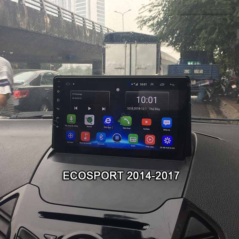 Màn Hình 9 inch Cho Xe FORD ECOSPORT 2013-2017, Đầu DVD Android Tiếng Việt Kèm Mặt Dưỡng Giắc Zin Xe ECOSPORT