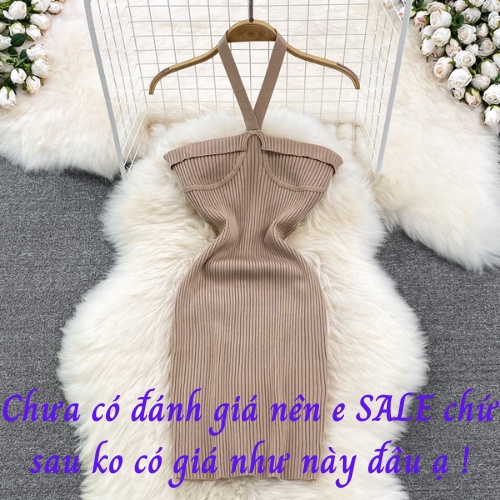 Váy body dáng ngắn len dệt kim đầm ôm nữ sexy gợi cảm sang chảnh tiểu thư bánh bèo siêu xinh hàng quảng châu cao cấp