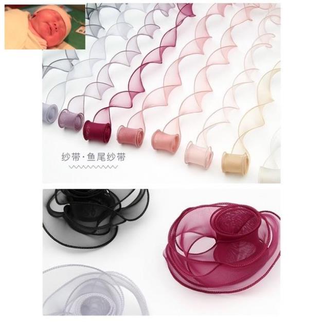 Cuộn duy băng voan bản 5cm siêu chảnh