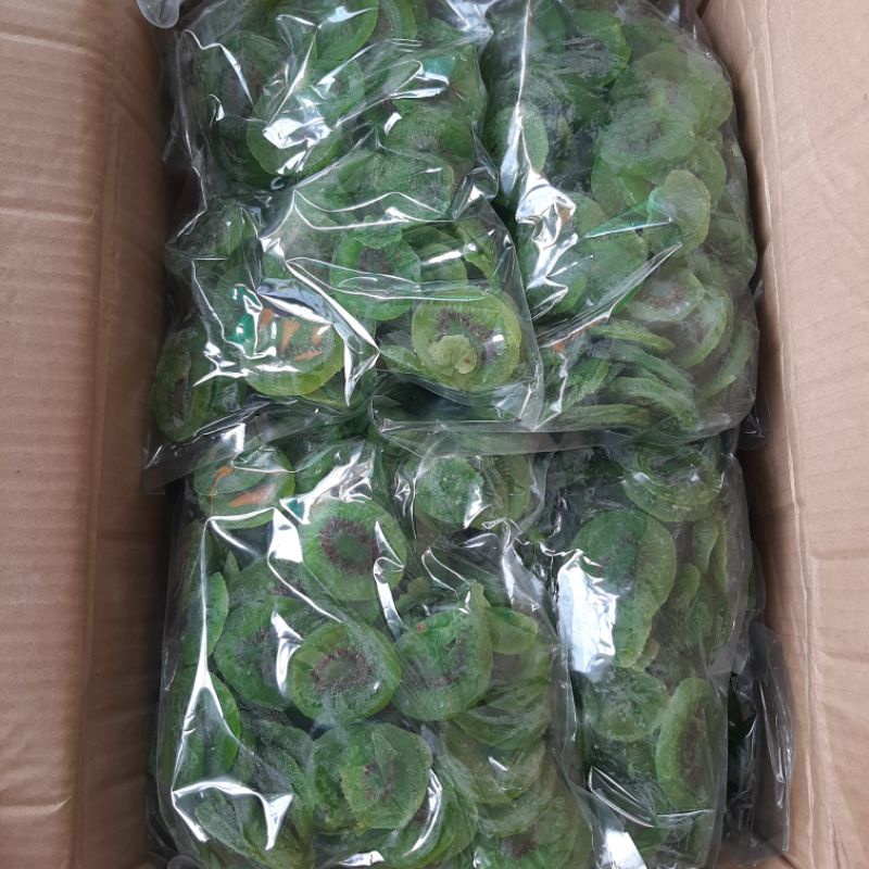 Kiwi Sấy Dẻo Không Đường / Mứt Kiwi Xanh Chua Ngọt- Hũ 450gr -