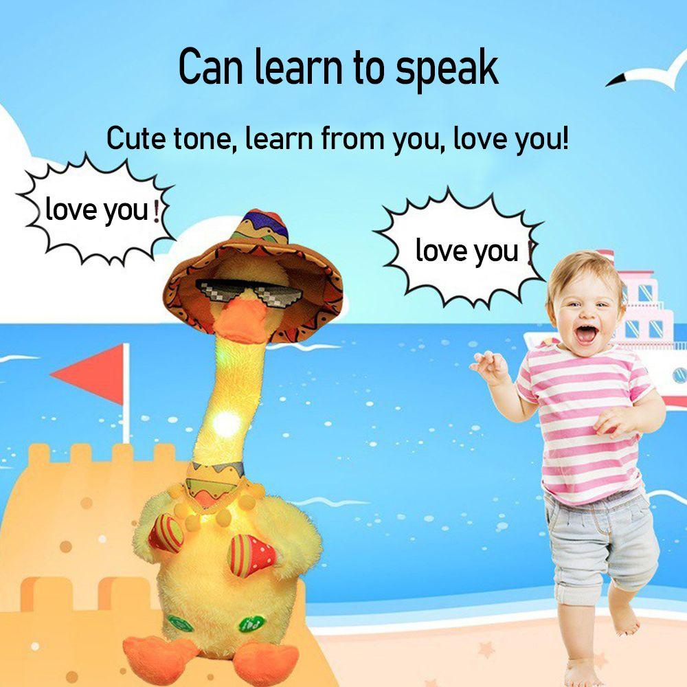Búp Bê Vịt Điện Tử Biết Nói Màu Cầu Vồng Xinh Xắn