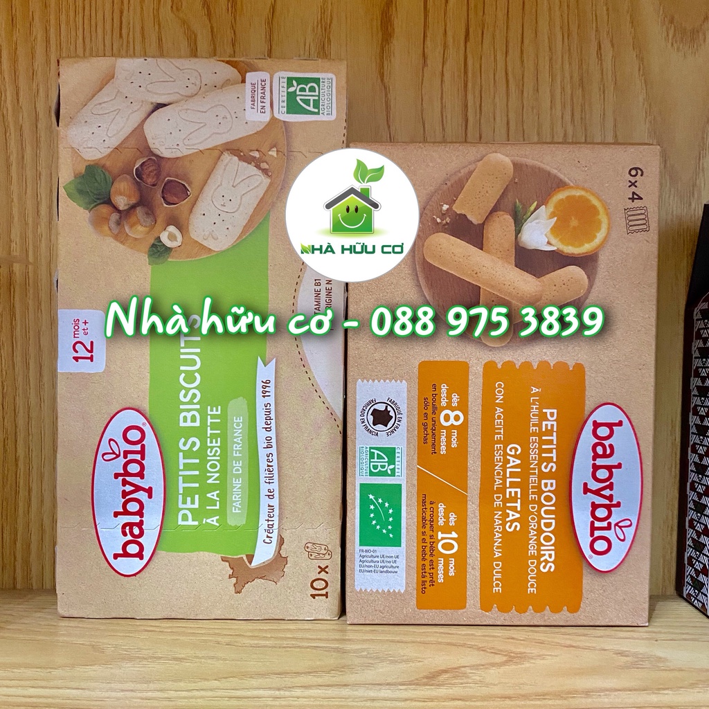 Bánh quy ăn dặm hữu cơ cho bé BABYBIO - Date: 09/2023 - Nhà hữu cơ