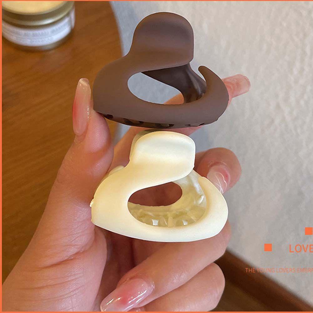 Kẹp Tóc Càng Cua Mini Màu Trơn Phong Cách Vintage Dành Cho Nữ