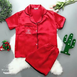Đồ bộ phi lụa Tay ngắn quần đùi siêu đẹp hàng công ty