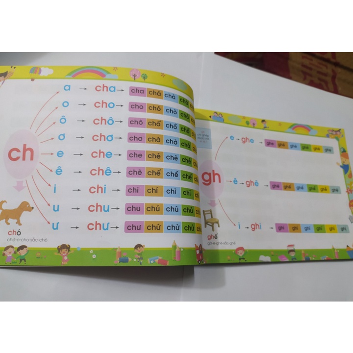 Tập đánh vần tiếng Việt +Chinh phục toán học cho bé từ 4-6 tuổi chuẩn bị vào lớp 1