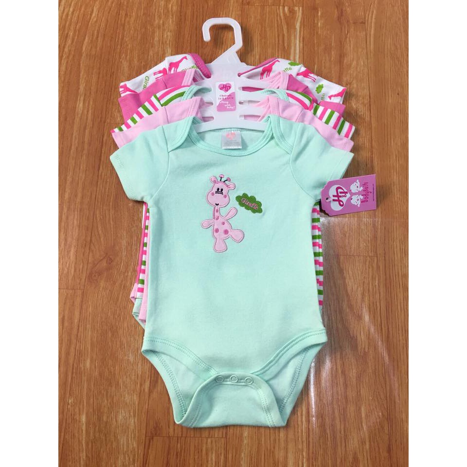 Set 5 bộ Body tay cộc cho bé trai/gái hàng đẹp