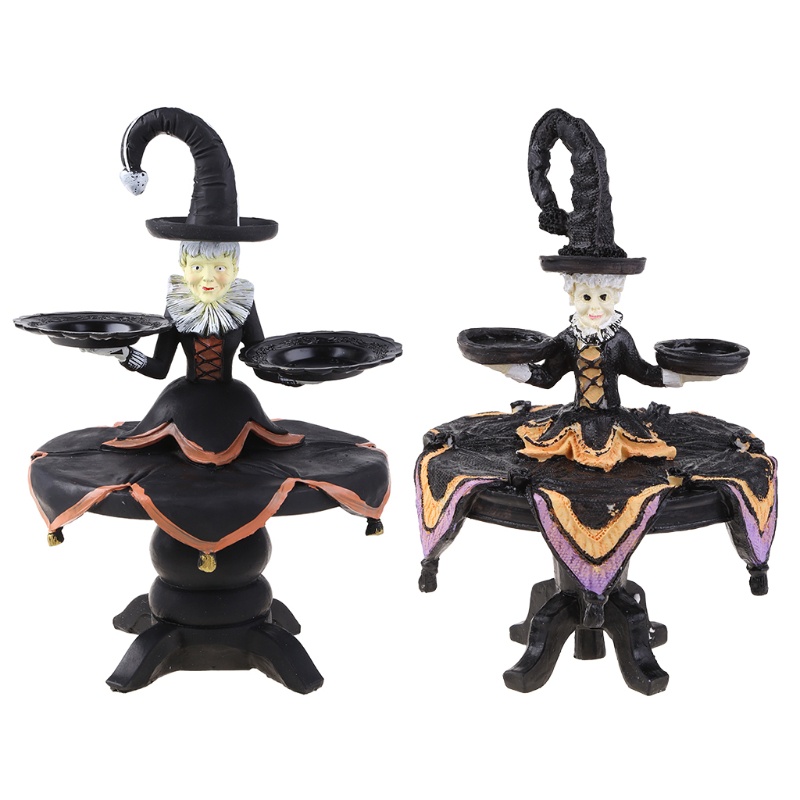 Aoto Khay Đứng Trưng Bày Bánh Cupcake Hình Phù Thủy Bằng Nhựa Resin Trang Trí Nhà Cửa Dịp Halloween