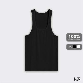 Áo Sát Nách Nam Ba Lỗ Body Tanktop 01 Chất Liệu Cotton Tập Gym Chạy Bộ Hai Màu Đen Trắng Trơn WHISTL3