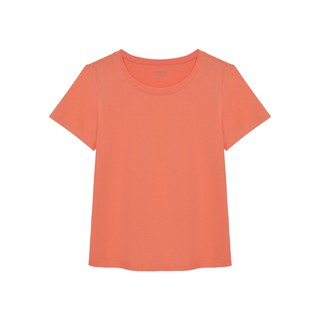 Áo phông cam nhạt cổ tròn P530 NỮ TNG