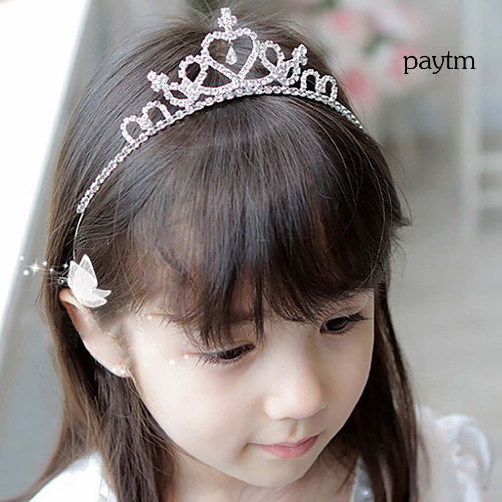 P &amp; M Vương Miện Công Chúa Đính Đá Trái Tim Thanh Lịch Cho Cô Dâu