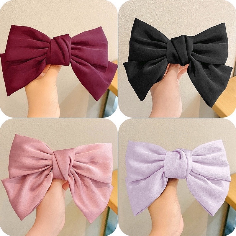 Phụ kiện tóc AY tùy chọn loại thiết kế nơ ruy băng nhiều màu sắc ngọt ngào cho nữ