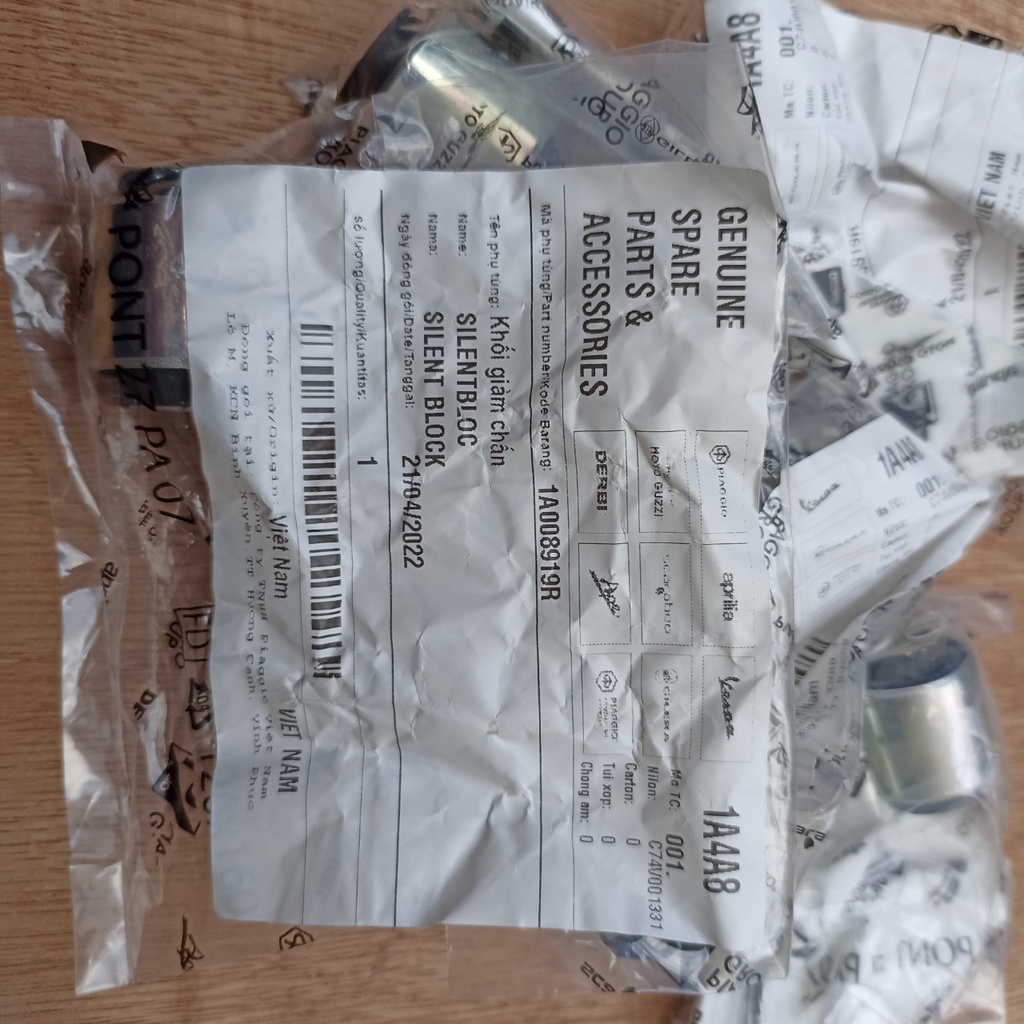 Bạc treo máy, cao su treo máy xe vespa và piaggio