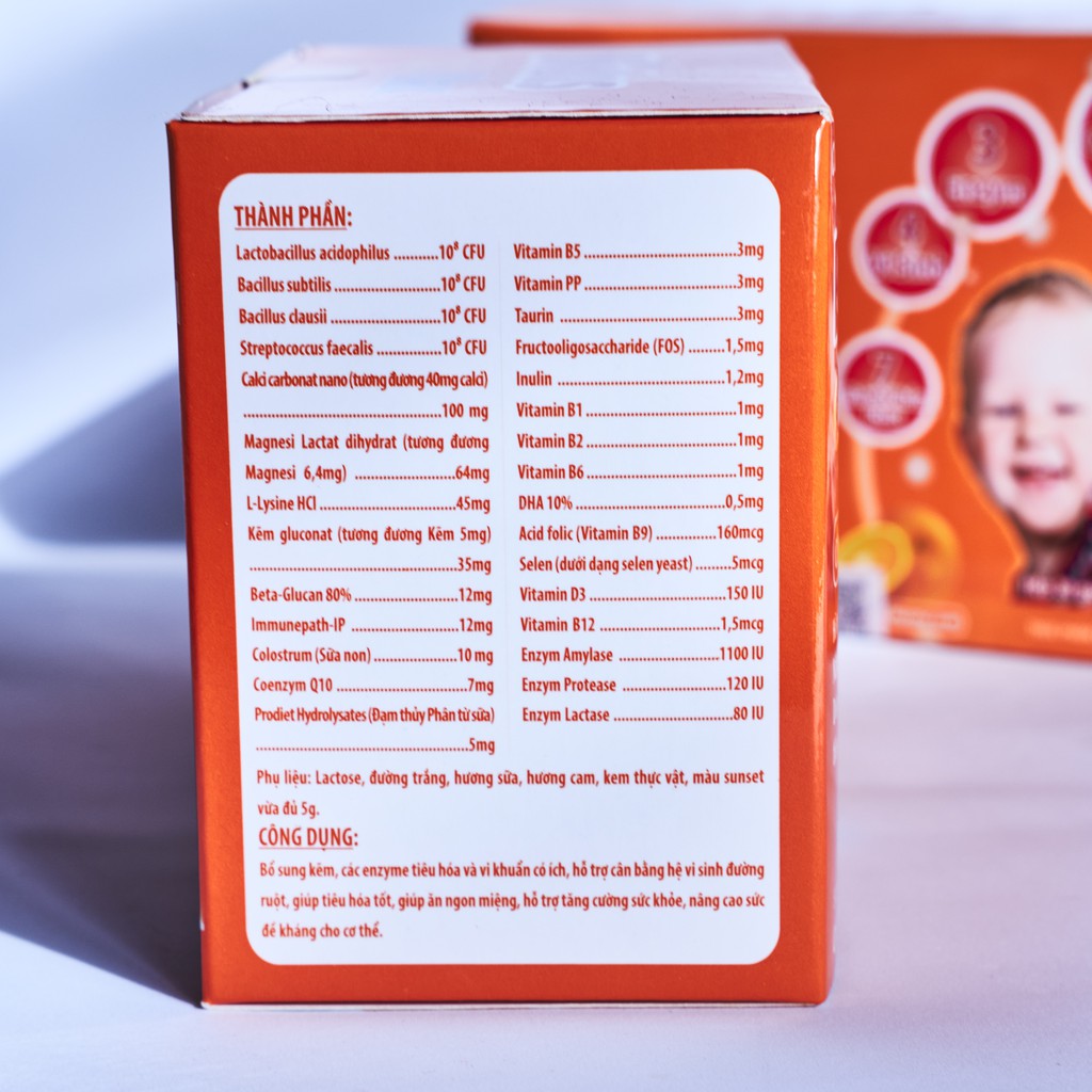 Men Vi Sinh BIOLUS GOLD MAX hỗ trợ tiêu hóa cho bé  Hộp 30 gói