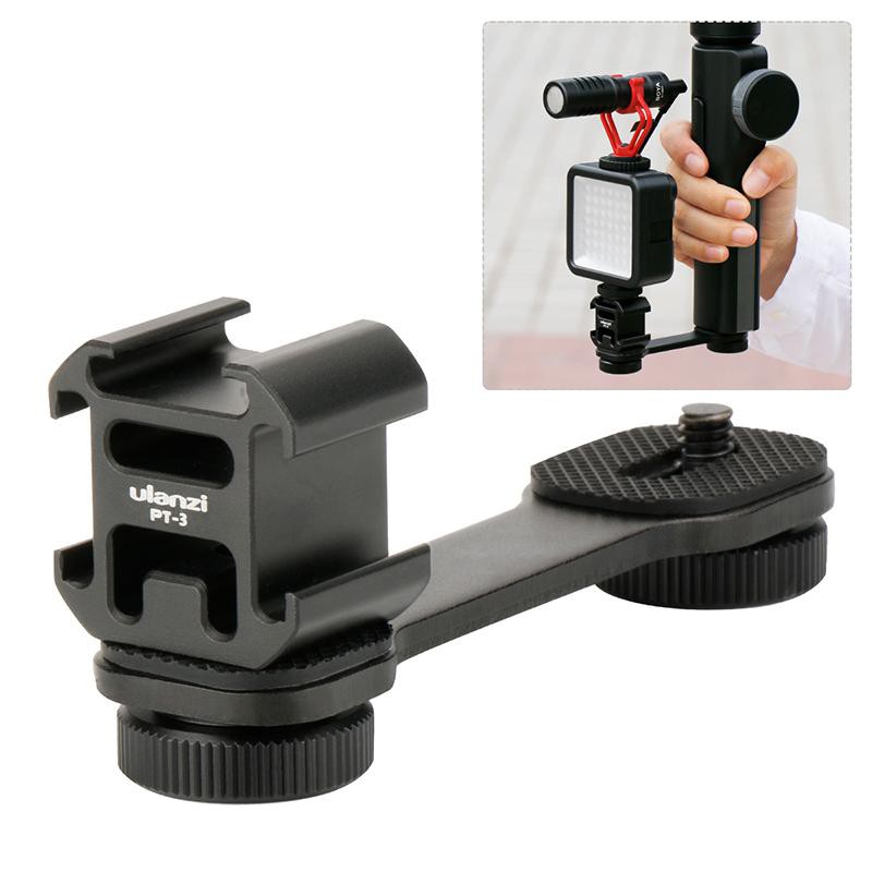 Phụ kiện Vlog - Ngàm mở rộng cho chân máy, tay cầm chống rung, Gimbal - Ulanzi Triple Cold Shoe PT-3 | WebRaoVat - webraovat.net.vn