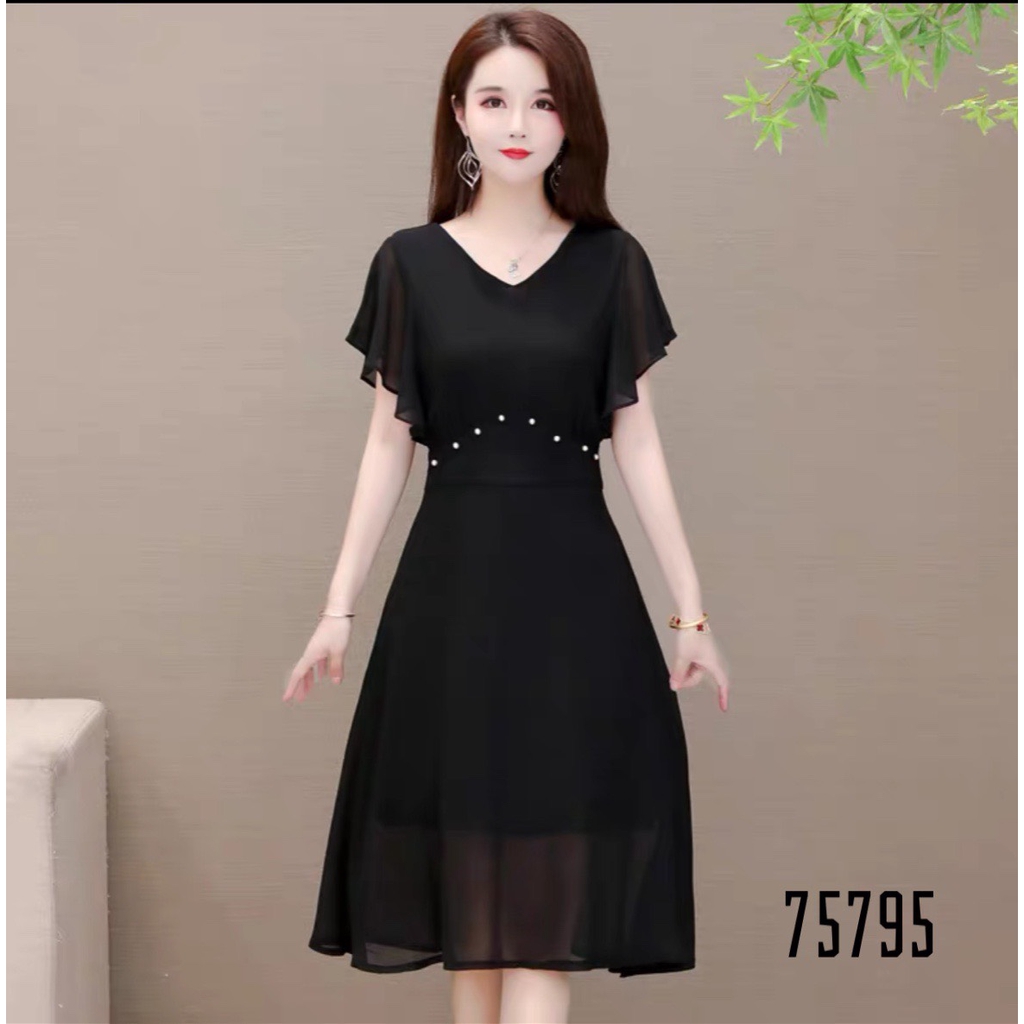 [ MẪU BÁN CHẠY] ĐẦM VOAN ĐÍNH NGỌC,CÓ LỚP LÓT SANG CHẢNH 75795 | BigBuy360 - bigbuy360.vn