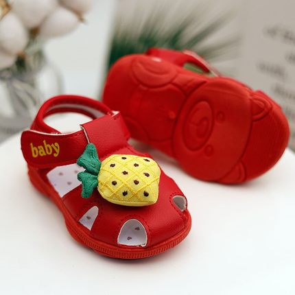 Dép Sandal Mùa Hè - Giày Tập Đi Cho Bé Gái Có Tiếng Kêu Bíp Bíp