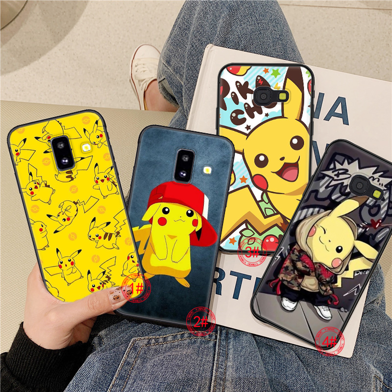 Samsung A3 A5 A6 Plus 2018 A8 A9 75Q fond d écran pokémon Soft Case