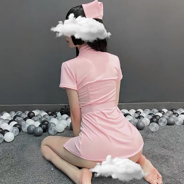 Cosplay cô y tá thắt nơ eo <51kg (không kèm tất) CP35 | BigBuy360 - bigbuy360.vn